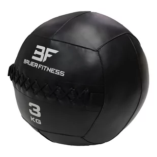 Piłka Wall Ball 3 kg CFA-1770 BAUER FITNESS (czarna) - Piłki do ćwiczeń - miniaturka - grafika 1