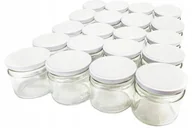 Pojemniki kuchenne - Słoik Szklany Słoiki Szklane 200Ml 20Szt Zakrętki Białe Z50 - miniaturka - grafika 1