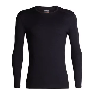 Koszulki sportowe męskie - Icebreaker Merino 200 Oasis Long Sleeve Crewe > 104365001BLK - grafika 1