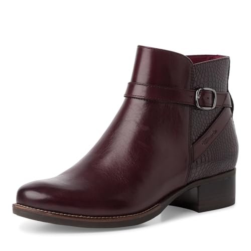Tamaris Damskie buty 1-25394-43, modne kozaki, bordowe, 38 EU, bordowy, 38 EU