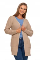 Bluzy męskie - Kardigan damski beżowy rozmiar L - miniaturka - grafika 1