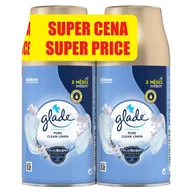 Odświeżacze powietrza - Podwójny zapas do automatycznego odświeżacza powietrza Glade Pure Clean Linen - miniaturka - grafika 1
