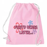 Plecaki worki - Worek Plecak EKO Różowy FORTY YEARS LATER SPONGEBOB Kreskówka WIELE WZORÓW - miniaturka - grafika 1