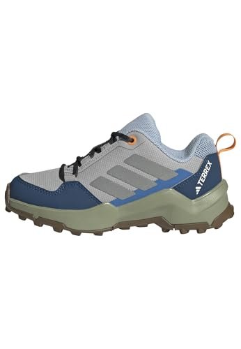 adidas Uniseks - dzieci Terrex Ax4R Hiking Shoes, Grey Two/Reflective Silver/Glow Blue, 38 2/3 EU