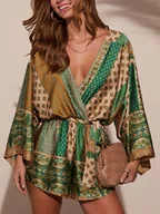 Kombinezony - LA Angels Kombinezon w kolorze karmelowo-zielonym - miniaturka - grafika 1