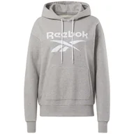 Bluzy damskie - Damska Bluza REEBOK RI BL FRENCH TERRY HOODY HB2294 – Szary - miniaturka - grafika 1