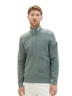 TOM TAILOR Bluza męska, 30358 - zielony (Green Dust Melange), XXL - Bluzy męskie - miniaturka - grafika 1