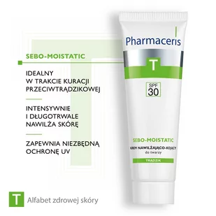 Pharmaceris T SEBO-MOISTATIC krem nawilżający SPF30 50ml - Kremy do twarzy - miniaturka - grafika 1
