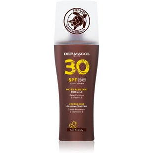Dermacol Water Resistant Sun Milk wodoodporne mleczko do opalania w sprayu SPF30 200ml - Balsamy i kremy do opalania - miniaturka - grafika 1