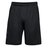 Spodenki męskie - Męskie Spodenki UNDER ARMOUR UA TECH GRAPHIC SHORT 1306443-001 – Czarny - miniaturka - grafika 1
