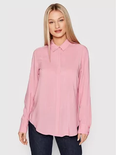 Koszule damskie - Benetton United Colors Of Koszula 5SF0DQ00D Różowy Regular Fit - grafika 1