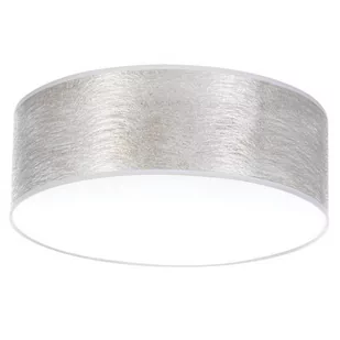 Britop Sufitowa LAMPA plafon NEVOA 47933802 loftowa OPRAWA okrągła abażurowa srebrna - Lampy sufitowe - miniaturka - grafika 1