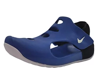 Buty dla chłopców - NIKE Buty sportowe chłopięce Sunray Protect 3, Game Royal White Black - grafika 1