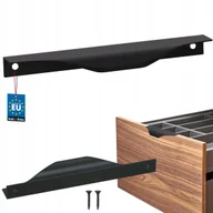 Meble modułowe i akcesoria - UCHWYT MEBLOWY 160 MM KRAWĘDZIOWY CZARNY MAT DO MEBLI SZAFEK SZUFLAD KUCHNI - miniaturka - grafika 1