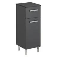 Szafki łazienkowe - Ciemnoszara niska szafka łazienkowa 30x81 cm Set 311 – Pelipal - miniaturka - grafika 1