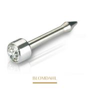 Piercing - Blomdahl - Kolczyk do Nosa Short Mini Bezel Crystal 3mm - miniaturka - grafika 1