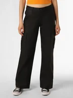 Spodnie damskie - Noisy May Spodnie Kobiety Sztuczne włókno czarny jednolity, S/32 - miniaturka - grafika 1