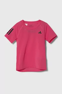 Koszulki dla dziewczynek - adidas Performance t-shirt dziecięcy kolor różowy - grafika 1