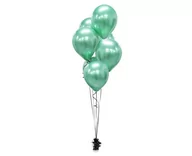 Balony i akcesoria - Beauty & Charm Balony lateksowe platynowe zielone - 30 cm - 7 szt. CB-7LZI - miniaturka - grafika 1