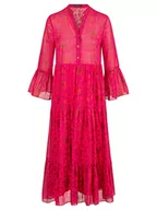 Sukienki - ApartFashion Damska sukienka maxi, różowa, wielokolorowa, normalna, różowy-wielokolorowy, 44 - miniaturka - grafika 1