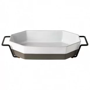 Costa Nova Naczynie do zapiekania z metalową rączką Plano White 35 cm - Brytfanny - miniaturka - grafika 1