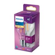 Żarówki LED - Philips Żarówka filamentowa LED E27 A60 4 W, 2 700 K - miniaturka - grafika 1