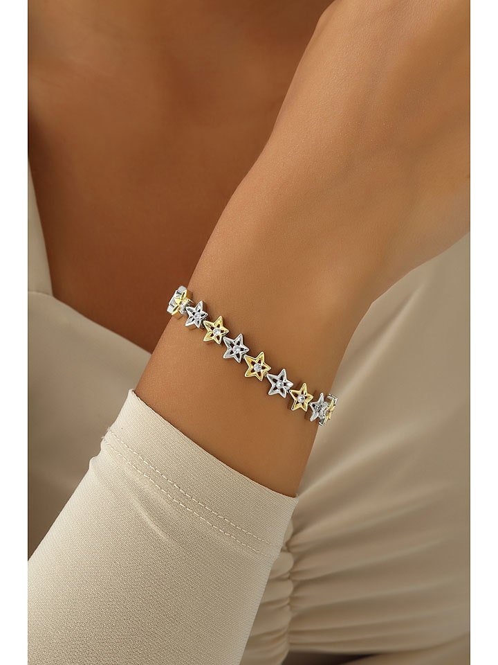 Nakkash Pozłacana bransoletka z elementami ozdobnymi