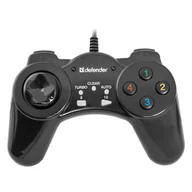 Kontrolery gier na PC - Gamepad Defender Vortex, 13przycisk, USB, czarny, wibrujący, Windows 2000/XP/Vista/7/8/10 - miniaturka - grafika 1