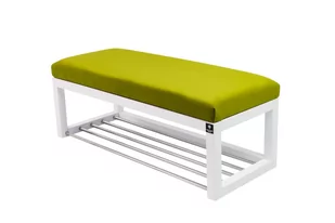 Ławka na buty LPG-4 55 cm EMRAWOOD drewno lite, kolor biały, siedzisko gładkie - kolor pistacja - Ławki do przedpokoju Ławka na buty LPG-4 55 cm EMRAWOOD drewno lite, kolor biały, siedzisko gładkie - kolor pistacja - Ławki do przedpokoju - miniaturka - grafika 1