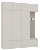 Szafy - Garderoba HAGA IV 3Sz1W Kaszmir Beż 3X Szafa + Wieszak Do Przedpokoju Topeshop - miniaturka - grafika 1