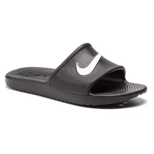 Buty dla chłopców - Klapki Nike - Kawa Shower (GS/PS) BQ6831 001 Black/White - grafika 1