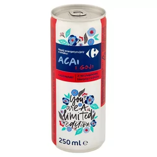Carrefour Napój energetyzujący o smaku acai i goji 250 ml - Napoje energetyczne i izotoniczne - miniaturka - grafika 1