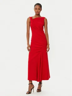 Imperial Sukienka koktajlowa AFATIKP Czerwony Slim Fit - Sukienki - miniaturka - grafika 1