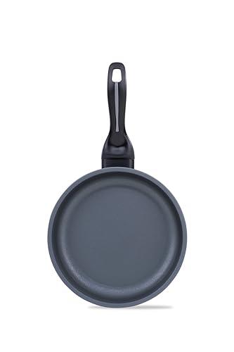 Barazzoni, Patelnia ceramiczna z powłoką aluminiową, średnica 32 cm, ergonomiczny uchwyt, nadaje się również do indukcji, NO PFAS, Made in Italy