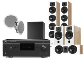 Kino domowe - Yamaha T758 V3i (czarny) + Diva 6 + 3 + 7 (dąb) + RD 260 + Basso 880 - miniaturka - grafika 1