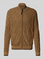 Swetry męskie - Kurtka z dzianiny z zamkiem błyskawicznym - miniaturka - grafika 1