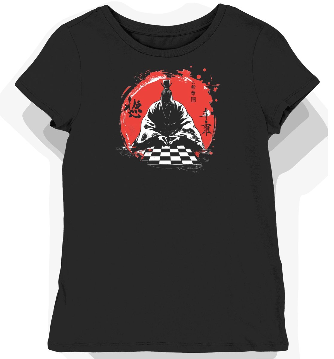 Koszulka damska czarna z motywem króla w stylu sportowym XXL