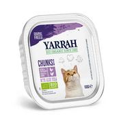 Mokra karma dla kotów - Yarrah Bio kawałeczki w sosie, 6 x 100 g - Biokurczak i bioindyk - miniaturka - grafika 1
