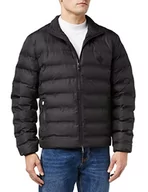 Kurtki męskie - Hackett London Męska kurtka pikowana LW Moto czarna, rozmiar 3XL, czarny (czarny), 3XL - miniaturka - grafika 1