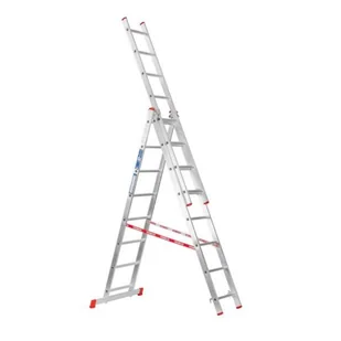 B2B Partner Trzyczęściowa drabina wielofunkcyjna HOBBY, 3 x 8 szczebli 399013 - Drabiny - miniaturka - grafika 1