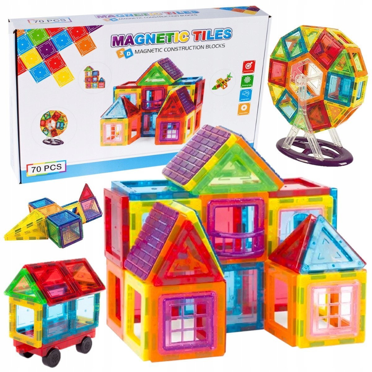 Klocki magnetyczne 32el 013272 95984