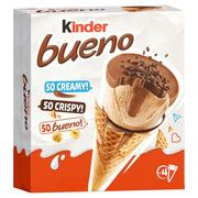 Lody i desery lodowe - Kinder Bueno Lody o smaku orzechów laskowych z nadzieniem orzechowym w wafelku 360 ml (4 sztuki) - miniaturka - grafika 1