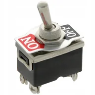 Akcesoria motoryzacyjne - DUŻY PRZEŁĄCZNIK DŹWIGNIOWY 2 POZYCYJNY PRZYKRĘCANY 4P 12mm ON-OFF KN3C-201 - miniaturka - grafika 1