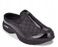 Klapki i japonki damskie - Easy Spirit Klapki Damskie Czarne Skóra 36 Żtn - miniaturka - grafika 1