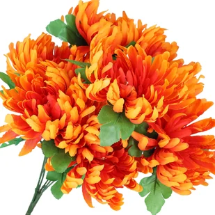 KWIATY sztuczne CHRYZANTEMA bukiet do WAZONU kompozycja na STROIK jak żywe - Sztuczne kwiaty - miniaturka - grafika 1