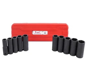 Klucz pneumatyczny udarowy 1450Nm REDATS P-120 1/2" + wtyk + nasadki udarowe 1/2" długie REDATS 10 szt. - Klucze i nasadki - miniaturka - grafika 3