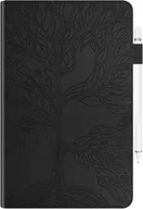 Etui do tabletów - ETUI DO APPLE IPAD AIR 4 10'9 " Z KLAPKĄ CZARNY EKO SKÓRA OCHRONNY CASE - miniaturka - grafika 1