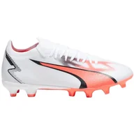 Buty sportowe męskie - Buty piłkarskie Puma Ultra Match FG/AG M 107347 (kolor Biały. Pomarańczowy, rozmiar 41) - miniaturka - grafika 1