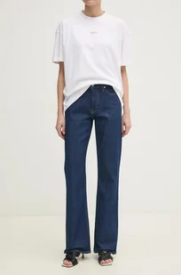 Calvin Klein jeansy damskie medium waist K20K208262 - Spodnie damskie - miniaturka - grafika 1