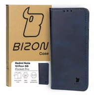 Etui i futerały do telefonów - Etui Bizon Case Pocket Pro do Xiaomi Redmi Note 13 Pro+ 5G, granatowe - miniaturka - grafika 1